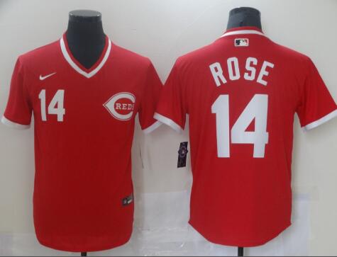 Men's Cincinnati Reds Pete Rose 14 Red stitched Jersey