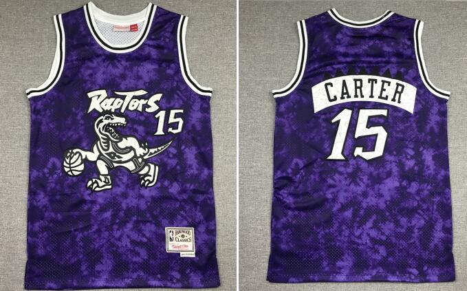 Men's Toronto Raptors #15 Vince Carter Purple Stitched NBA Jersey