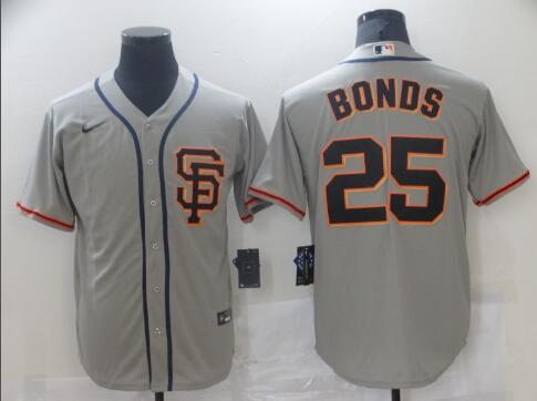 Men San Francisco Giants 25 Barry Bonds jersey