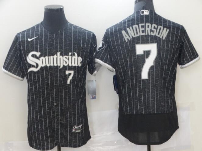 Men's Chicago White Sox Tim Anderson Stitched Jersey flex base