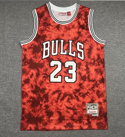 Chicago Bulls Michael Jordan Galaxy Constellation Jersey Men Red Heritage