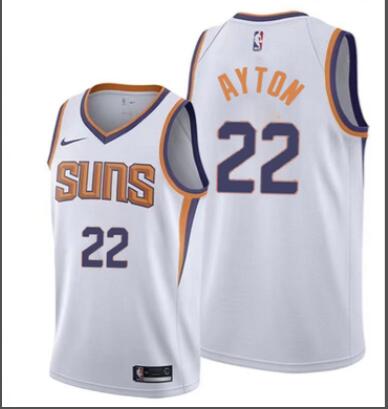Men Phoenix Suns #22 DeAndre Ayton white stitched jersey