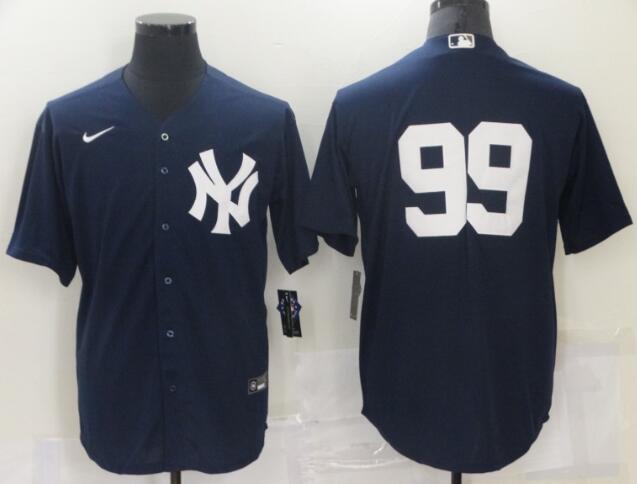 Men's New York Yankees #99 Aaron Judge Navy Blue Stitched jersey