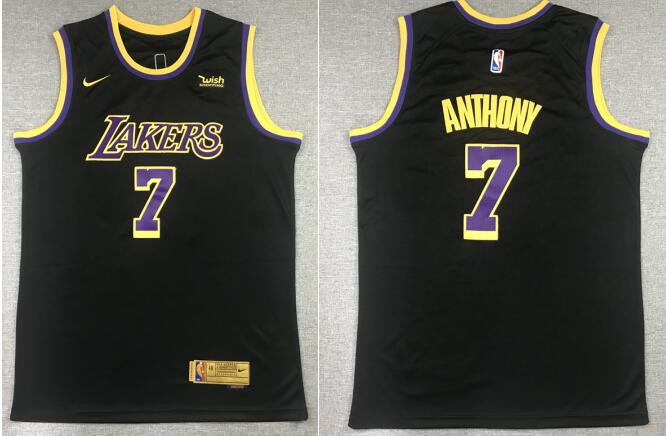 Men Los Angeles Lakers #7 Carmelo Anthony 2021 Stitched NBA Jersey