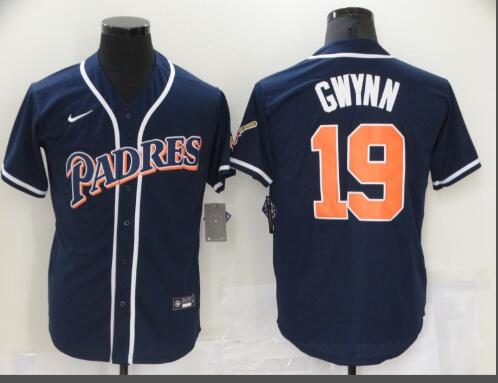 Tony Gwynn San Diego Padres Men Nike Jersey Navy Blue