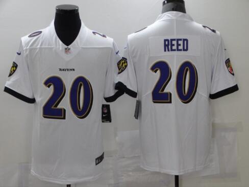 Men's Baltimore Ravens Ed Reed 20 Stitched Jersey