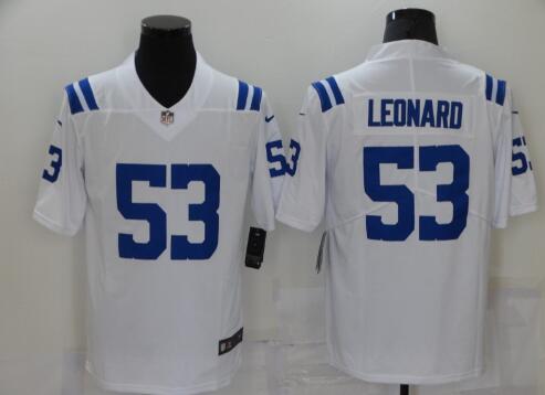 Indianapolis Colts #53 Darius Leonard Nike White  Vapor Limited NFL Jersey