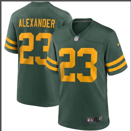 Men Jaire Alexander 23 Green Bay Packers Nike  Stitched Jersey