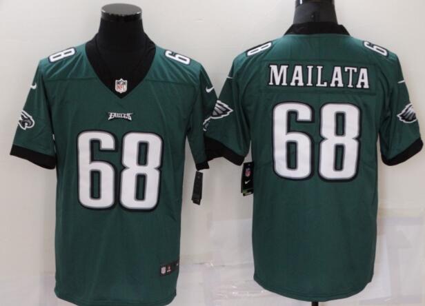 Men's Eagles Jordan Mailata Green Stitched Jersey