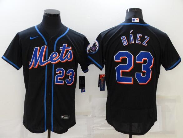 23 York Mets Javier Baez Men's Jersey