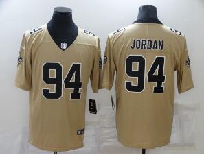Men's New Orleans Saints #94 Cameron Jordan Gold 2019 Inverted Legend Stitched NFL Nike Limited Jersey
