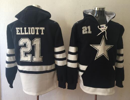 Men Dallas Cowboys #21 Ezekiel Elliott Hoodie