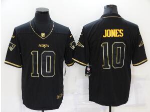 Men's New England Patriots #10 Mac Jones Black Gold 2020 Salute To Service Stitched NFL Nike Limited Jersey