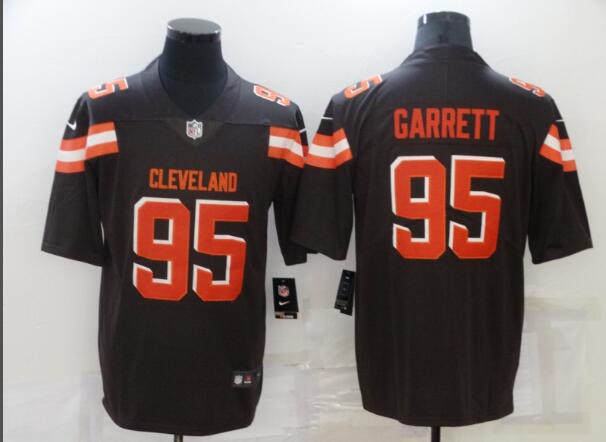 Men's Cleveland Browns Myles Garrett Stitched Jersey Brown