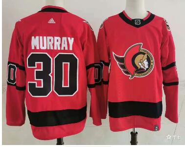 Men's Ottawa Senators #30 Matt Murray Red 2021 Retro Stitched NHL Jersey