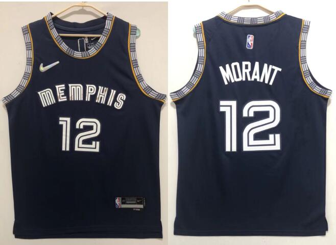 Ja Morant Memphis Grizzlies Nike Men's 2021/22 Swingman Jersey - City Edition - Navy