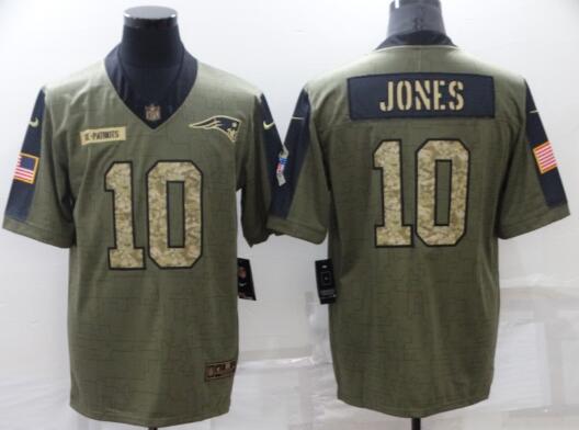 New England Patriots Mac Jones Limited Jersey  2021 Camo Salute To Service