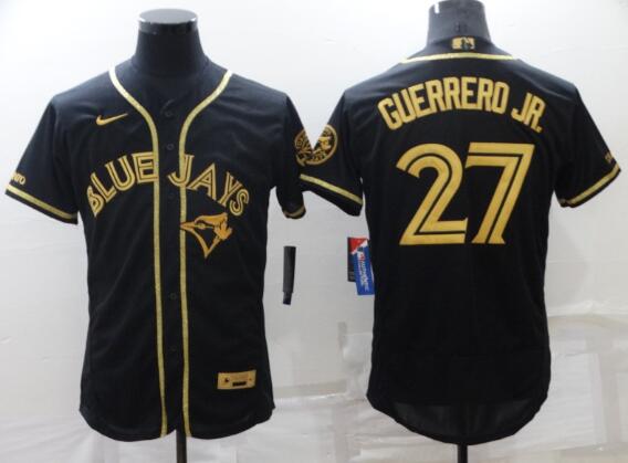 Men's Toronto Blue Jays 27 Vladimir Guerrero Jr. Black jersey