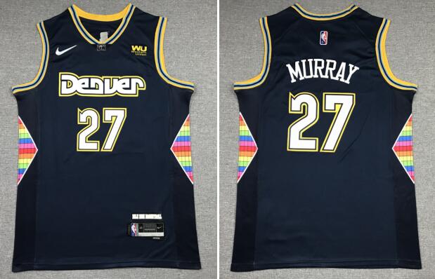 Men's Denver Nuggets #27 Jamal Murray Stitched jersey