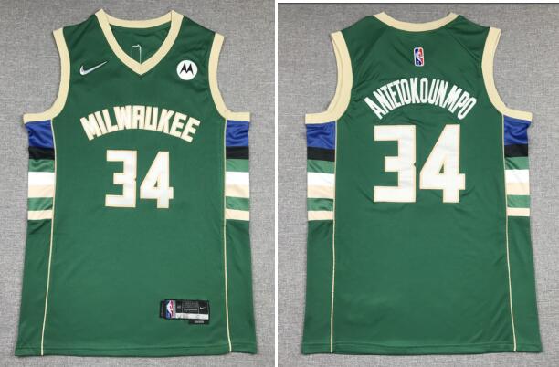 Men's Giannis Antetokounmpo Milwaukee Stitched Jersey