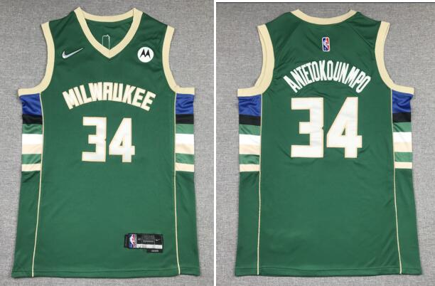 Men's Giannis Antetokounmpo Milwaukee Stitched Jersey