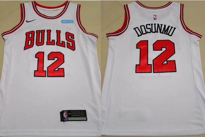 Men's Ayo Dosunmu Chicago Bulls White Stitched Jersey