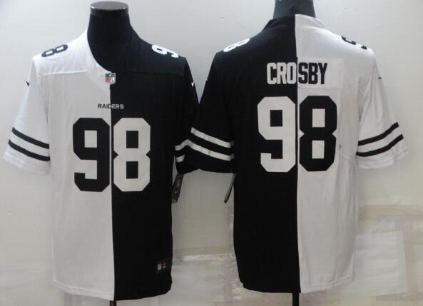 Men's Olive Las Vegas Raiders #98 Maxx Crosby stitched Stitched Jersey