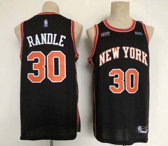Men Julius Randle New York Knicks Black  stitched jersey