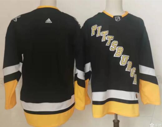 Men's Pittsburgh Penguins  Black blank stitched Jersey