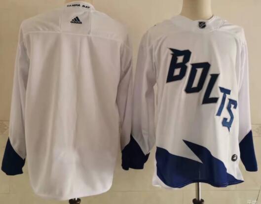 Men's Tampa Bay Lightning Blank White 2022 Stadium Series Authentic Jersey