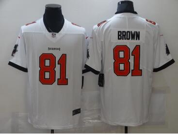 Men's Tampa Bay Buccaneers #81 Antonio Brown White 2020 NEW Vapor Untouchable Stitched NFL Nike Limited Jersey