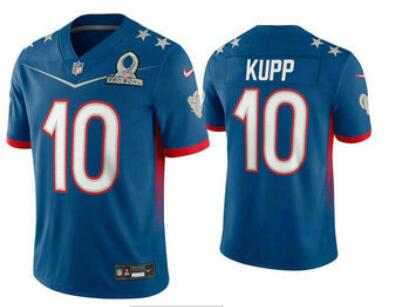 Men's Los Angeles Rams #10 Cooper Kupp Blue 2022 Pro Bowl Vapor Untouchable Stitched Limited Jersey