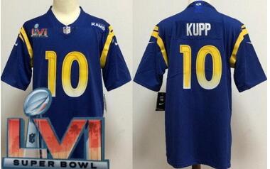 Men's Los Angeles Rams #10 Cooper Kupp Limited Royal 2022 Super Bowl LVI Bound Vapor Jersey