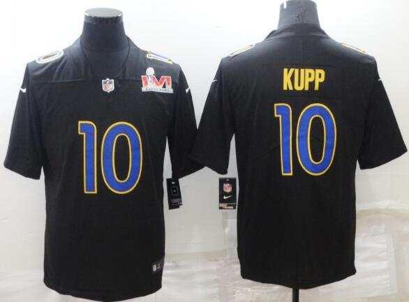 Men's Los Angeles Rams Cooper Kupp Nike Black Super Bowl LVI  Jersey