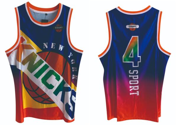 New York Knicks Men's 4# Sports Jersey