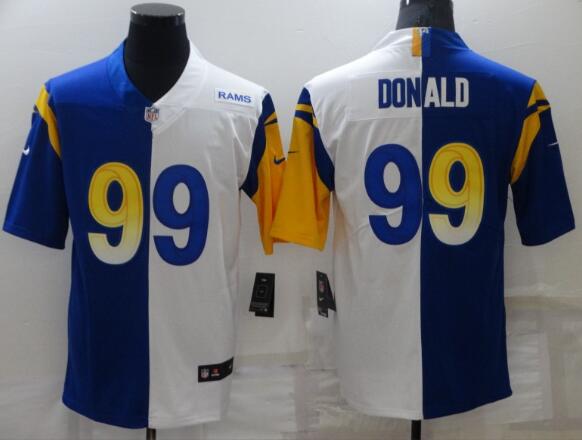 Men's Los Angeles Rams #99 Aaron Donald Nike Split   stitched Jersey