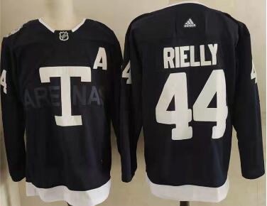 Men's Toronto Maple Leafs 44 Morgan Rielly Navy 2022 NHL Heritage Classic Adidas Jersey