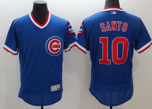 Men’s  Chicago Cubs Ron Santo #10 stitched Jersey