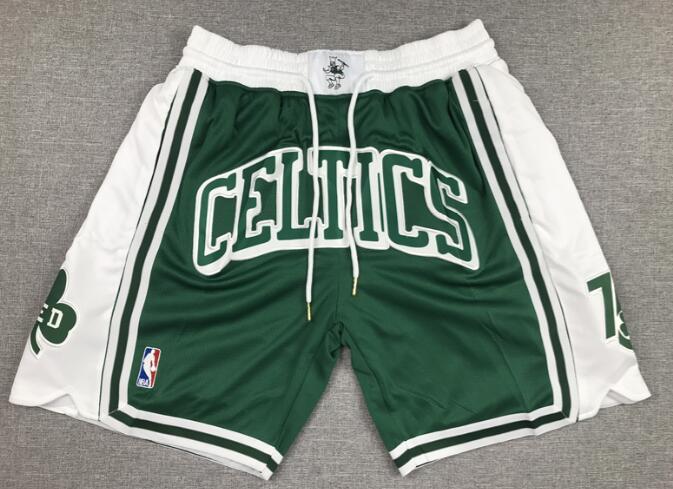 Boston Celtics Men Basketball Shorts with pockets