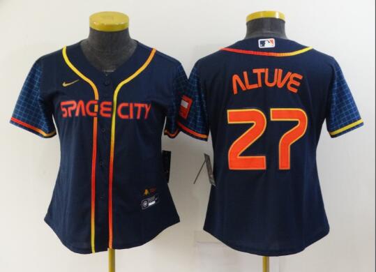 Nike women's Houston Astros Jose Altuve #27 City Connect Jersey