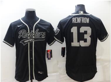 Men's Las Vegas Raiders #13 Hunter Renfrow Black Stitched MLB  Nike Baseball Jersey