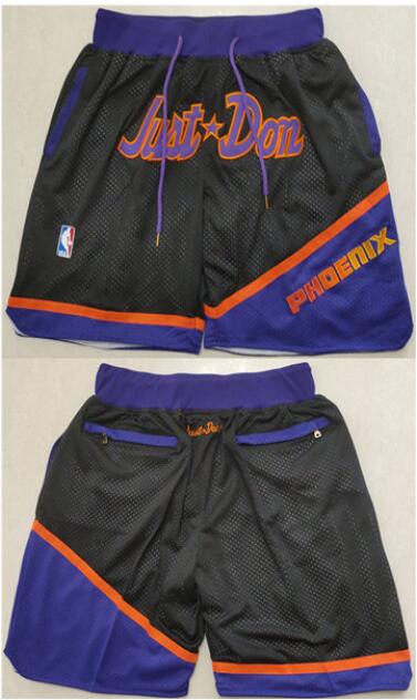 Men's Phoenix Suns Black Orange Shorts