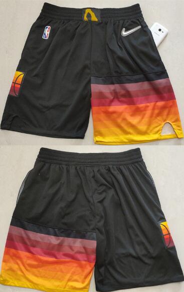 Men's Utah Jazz Black 75th Anniversary Shorts