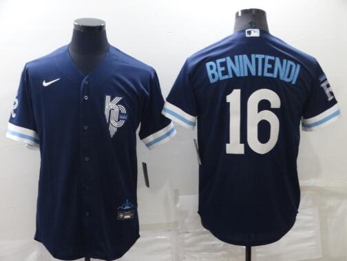 Men's Kansas City Royals Andrew Benintendi Nike Navy 2022 City Connect Replica Player Jersey