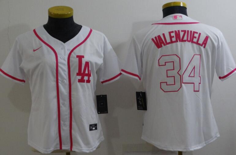 women's Los Angeles Dodgers #34 Fernando Valenzuela jersey
