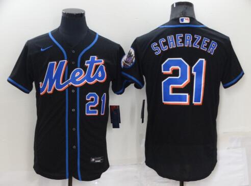 Men's New York Mets Max Scherzer 21 MLB  stitched Jersey