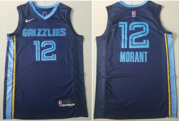 Men's Memphis Grizzlies #12 Ja Morant Stitched JERSEY