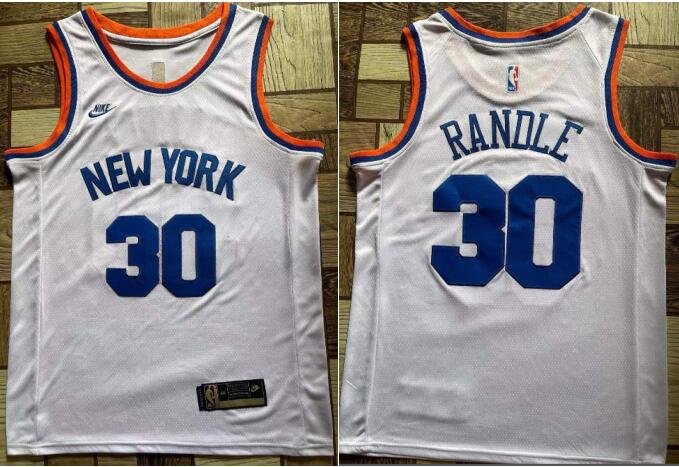 Men Julius Randle New York Knicks  white stitched jersey