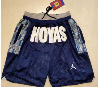 Men's Georgetown Hoyas Navy Blue College Just Don Shorts Swingman Shorts
