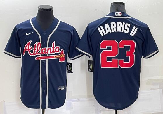 Michael Harris Braves Stitched Men Jersey